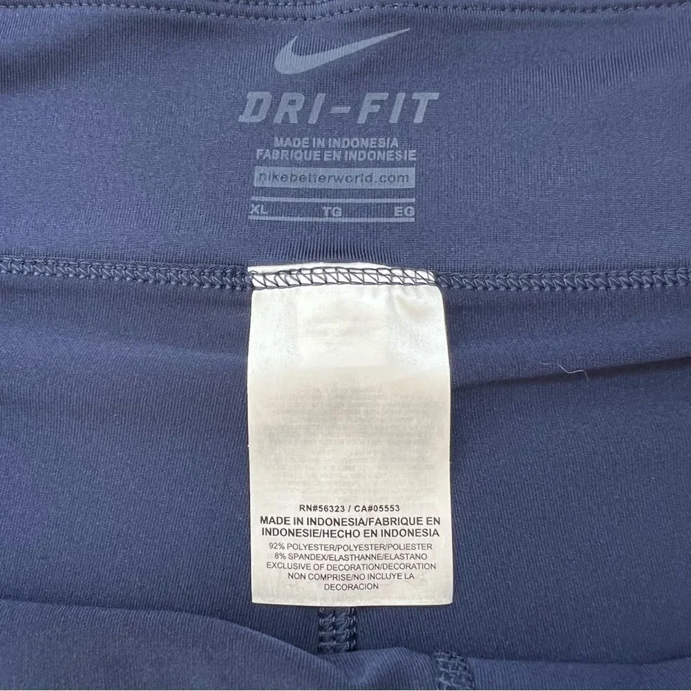 Nike Navy Blue Dri-Fit Skort Size XL Tennis Pickleball Golf Athletic Skirt Short